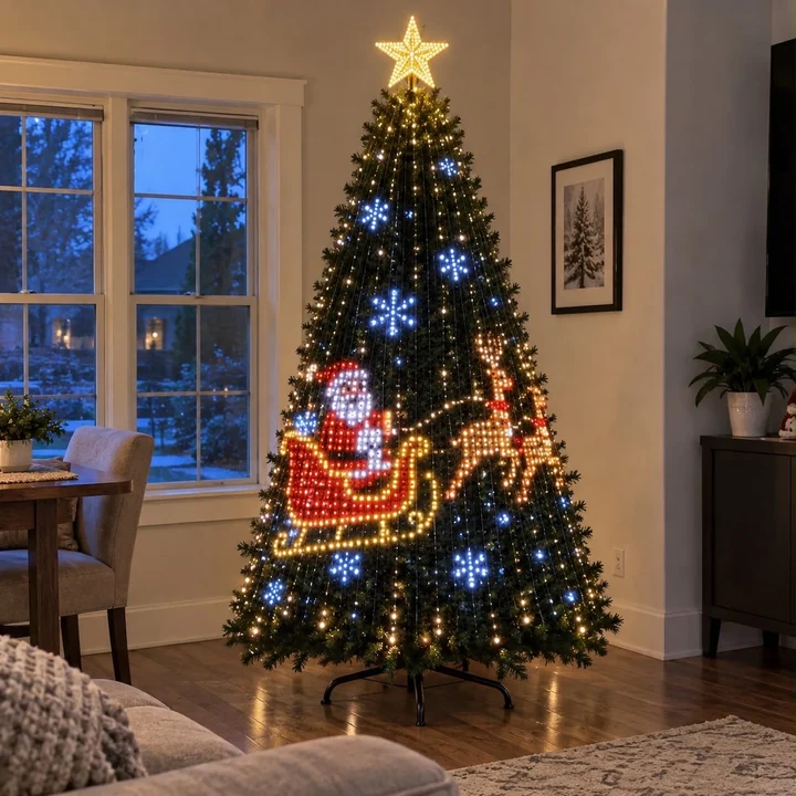 Hollytree lights in Sarah K.'s home